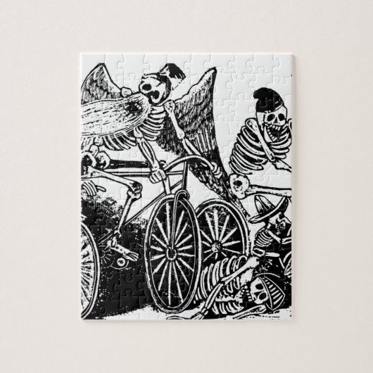 Skeletfietsers van José Guadalupe Posada Legpuzzel (Verticaal)