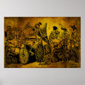 Skeletfietsers van José Guadalupe Posada Poster (Voorkant)
