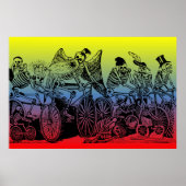 Skeletfietsers van José Guadalupe Posada Poster (Voorkant)