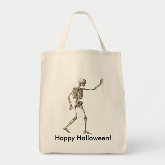 Skeletgolftas Tote Bag (Voorkant)