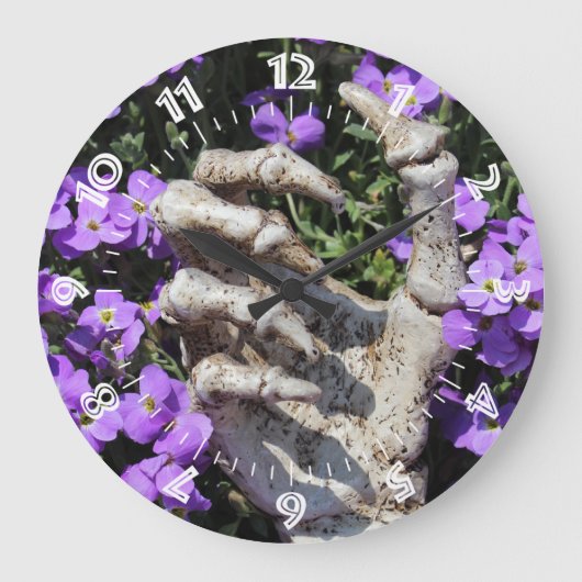 Skelethand - Gothic / Wanduhr Grote Klok (Voorkant)