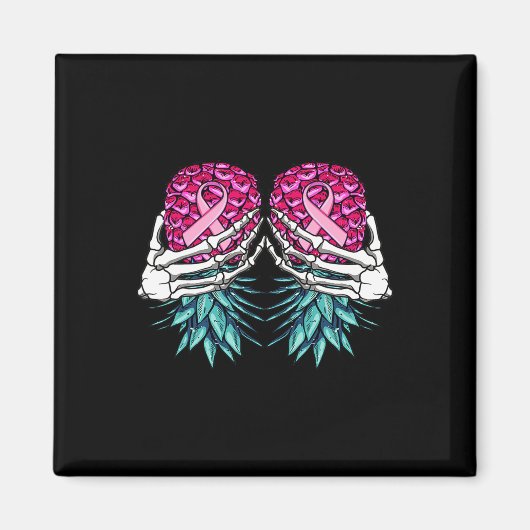 Skelethandbedekking onderaan ananasborst magneet (Voorkant)