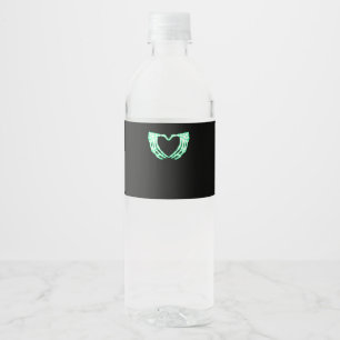 Skelethanden, hart, röntgenkostuum waterfles etiket