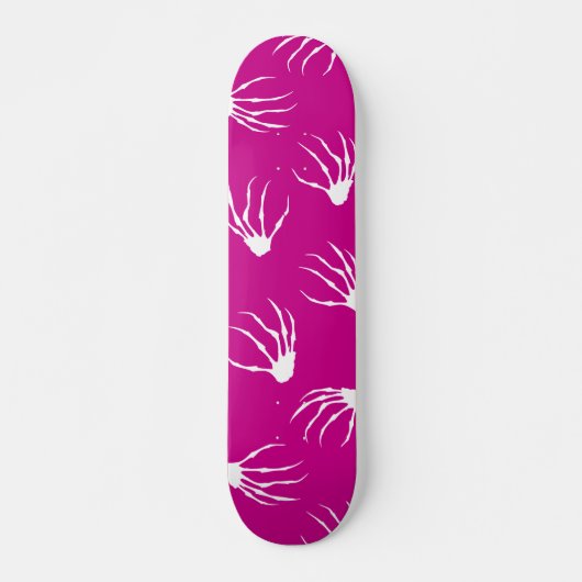 Skelethanden - Hot Pink Persoonlijk Skateboard (Voorkant)