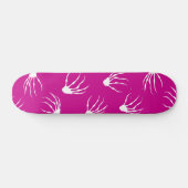 Skelethanden - Hot Pink Persoonlijk Skateboard (Horizontaal)