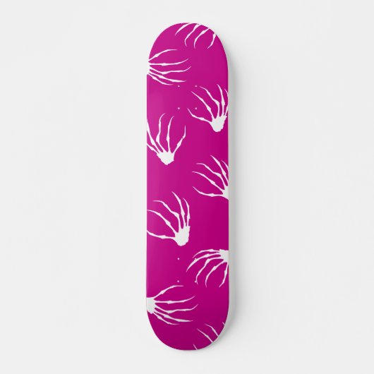 Skelethanden - Hot Pink Persoonlijk Skateboard (Voorkant)
