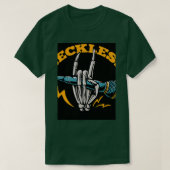 Skelethanden met microfoon t-shirt (Design voorkant)