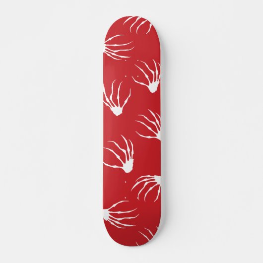 Skelethanden - Rood Skateboard (Voorkant)