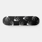 Skelethanden - zwart persoonlijk skateboard (Horizontaal)