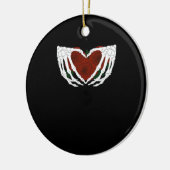 Skelethart Keramisch Ornament (Links)