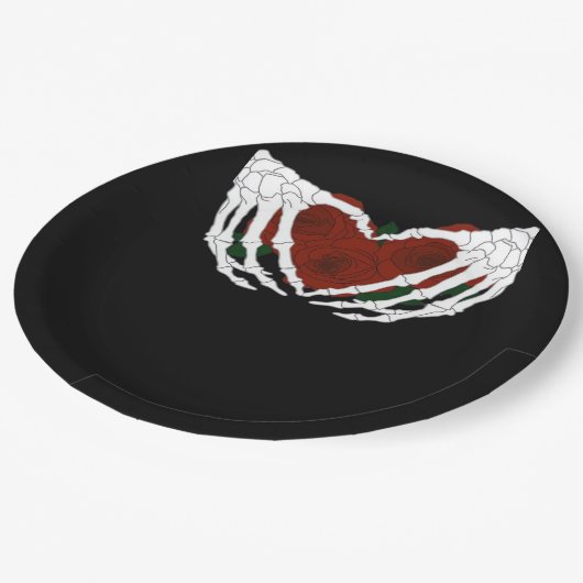 Skelethart Papieren Bordje (Gekanteld)