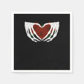 Skelethart Servet (Voorkant)