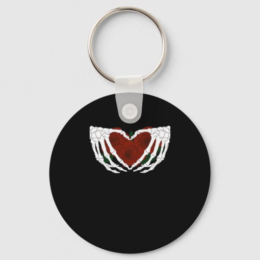 Skelethart Sleutelhanger (Voorkant)