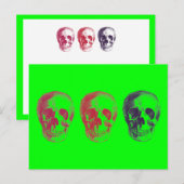 Skelethoofden Briefkaart (Voorkant / Achterkant)