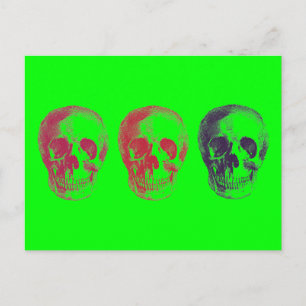 Skelethoofden Briefkaart