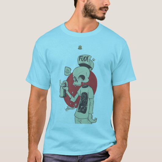 skelethoudend spuitflesje t-shirt (Voorkant)