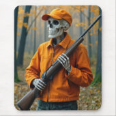 Skeletjager met een geweer muismat (Voorkant)