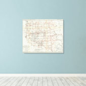 Skeletkaart Canvas Afdruk (Insitu (Houten vloer))