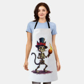 Skeletkat Jamboree Schort (Gedragen)