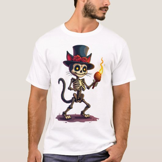 Skeletkat Jamboree T-shirt (Voorkant)