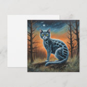 Skeletkat Kaart (Voorkant / Achterkant)