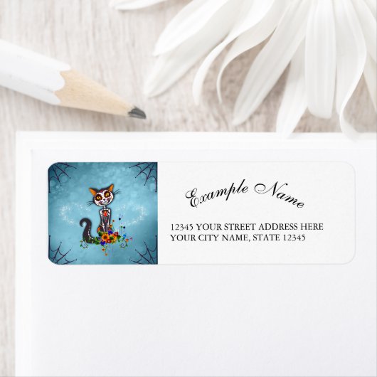 Skeletkatje Etiket (Insitu)