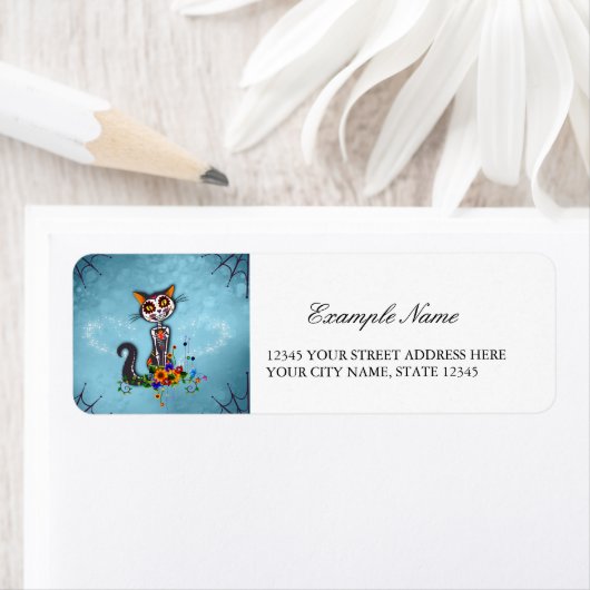 Skeletkatje Etiket (Insitu)