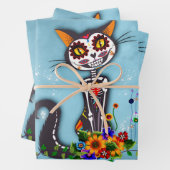 Skeletkatje Inpakpapier Vel (In situ)