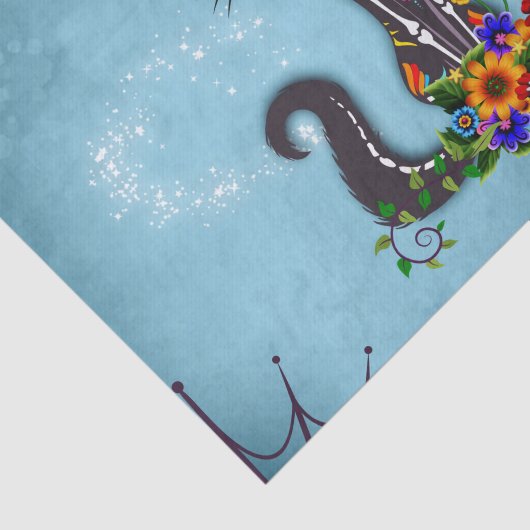 Skeletkatje Tissuepapier (Detail)