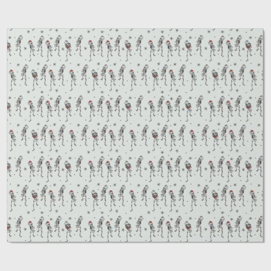 Skeletkerstmis Cadeaupapier (Vlak)