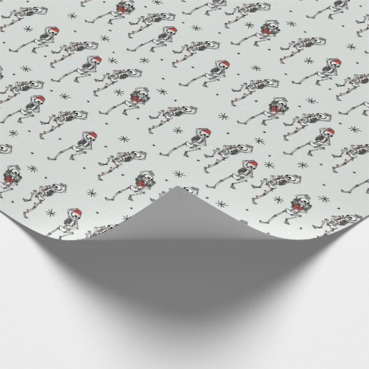 Skeletkerstmis Cadeaupapier (Hoek)