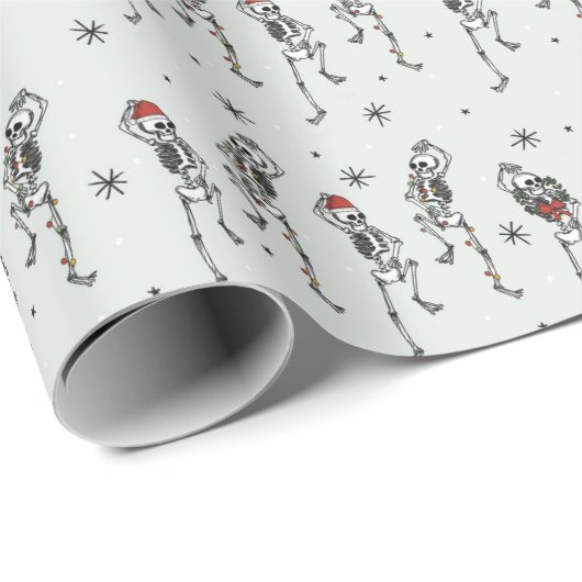 Skeletkerstmis Cadeaupapier (Rol Hoek)