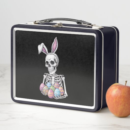 Skeletkonijn met paaseieren grappig konijn (In situ)