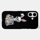 Skeletkonijn met paaseieren grappig konijn Case-Mate iPhone case (Achterkant (horizontaal))