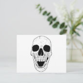 Skeletkop Briefkaart (Staand voorkant)