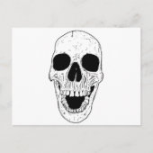 Skeletkop Briefkaart (Voorkant)