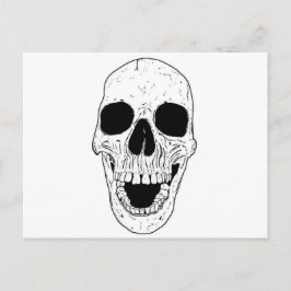 Skeletkop Briefkaart