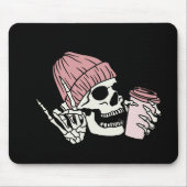 Skeletkop met Pet op een Muismat (Voorkant)