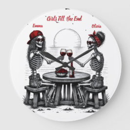 Skeletkoppel Beste Vrienden Grote Klok