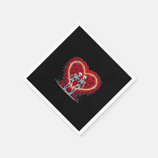 Skeletkoppel houdt handen in een hart van Ro Servet (Hoek)