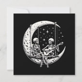 Skeletkoppel Maan Gitaar Kaart (Achterkant)