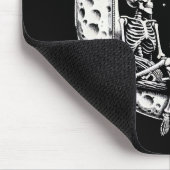 Skeletkoppel Maan Gitaar Muismat (Hoek)