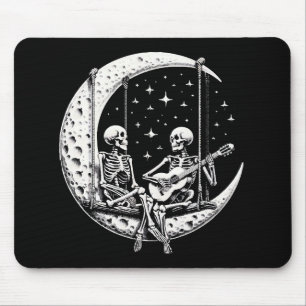 Skeletkoppel Maan Gitaar Muismat