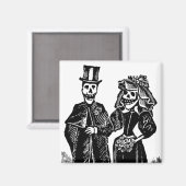 Skeletkoppel - Magneet #3 (Voorkant / Achterkant)