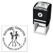 Skeletkoppel Naam Bal Dansen Ret Adres Zelfinktende Stempel (In situ)