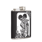 Skeletkoppel op een heupfles (Rechts)