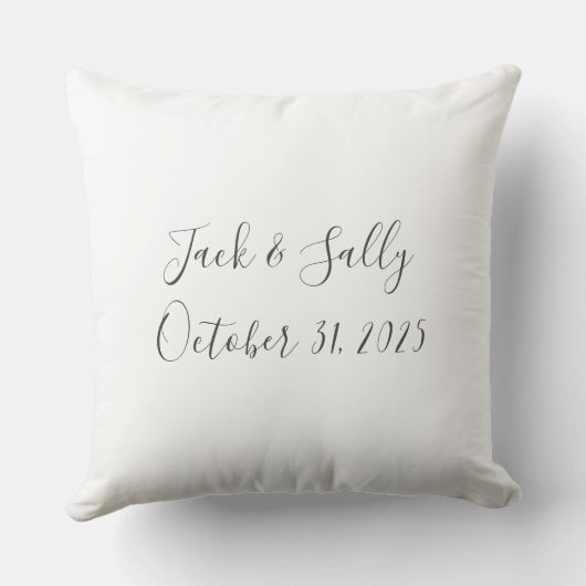 Skeletkoppel "Till Death Do Us Part" kussen (Achterkant)