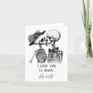 Skeletkoppeling Feestdagen Kaart