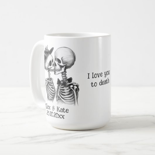 Skeletkoppeling Koffiemok (Voorkant links)