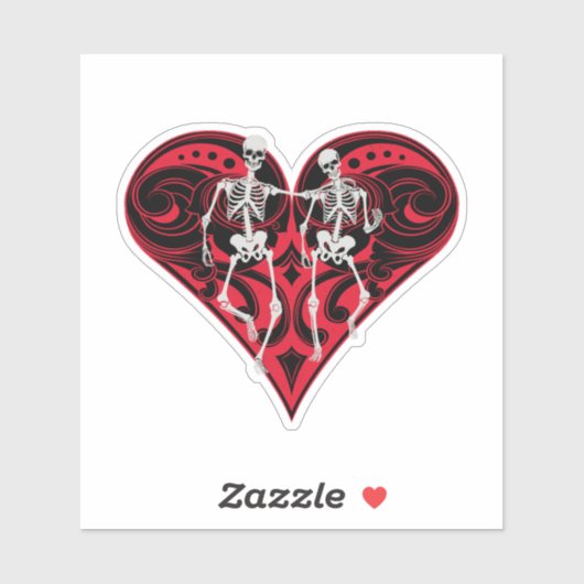 Skeletkoppeling Sticker (Vel)